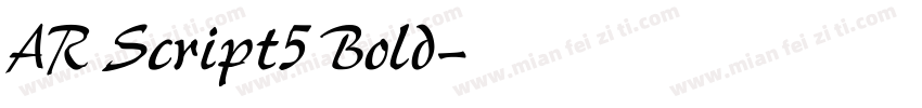 AR Script5 Bold字体转换